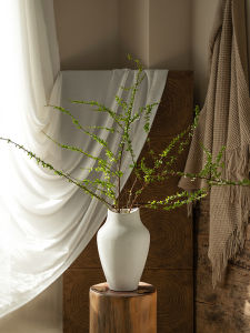 Vase Hoa Gốm Sứ Phong Cách Nhật Bản Trang Trí Phòng Khách Hoa Khô Mùa Đông Tuyết Cỏ Trang Trí Nhà Cửa Vật Dụng Trang Trí