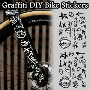 UV Transparent Stickers Bicycle Frame Top Tube Graffiti DIY Waterproof Cycling Road MTB Bikes Moto Body Helmet Decal Accessories