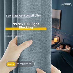 Blackout Insulated Sunproof Curtain Fabric