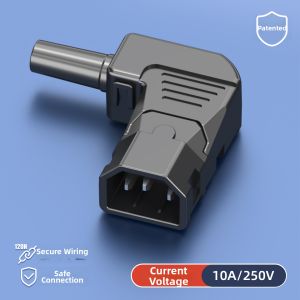 kuicc | Quick Connect Pi Shaped 90 Degree Angle 3 Core 10A Power Plug