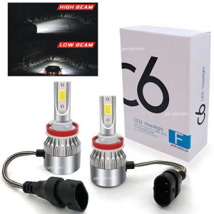 C6 LED Lights Bulb H4 H7 5202 H13 Automotive Bulb Car Headlight Projector High Low Beam 6000K Mini Bulb H27 880 H11 H13 2pcs