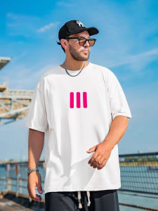 plus Size Summer New round Neck Print Loose Mens T-shirt Short Sleeve Big Size Half Sleeve T-shirt Trendy Brand Free Size T-shirt