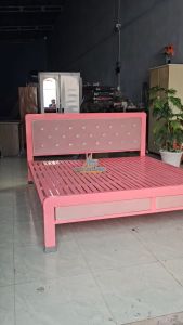 Giường sắt hộp 48 cao cấp mẫu đẹp chuẩn sắt dày dặn 1m8 1m6 1m4 1m2 1m 80cm dài 2m