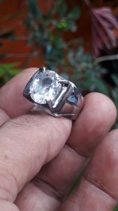 batu cincin diamond putih amerika zirkonia