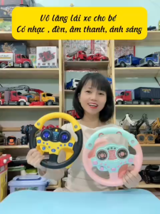 Đồ Chơi Vô Lăng Cho Bé Có Nhạc Đèn Loại To Chất Liệu Nhựa Cho Cả Bé Trai Bé Gái