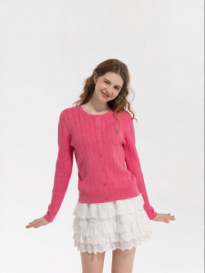 Minimal Solid Color Knit Sweater Cardigan