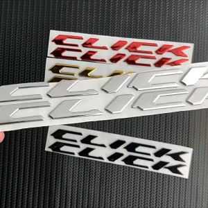 1pair HONDA Motorcycle 3D Sticker Click Logo Fuel Tank Label Sticker Moto Body Waterproof Sticker for HONDA CLICK 125 125i CLICK150i 150 3D Waterproof Motorcycle CLICK Logo Emblem Stickers Decals for Honda CLICK 125 125i CLICK150i 150