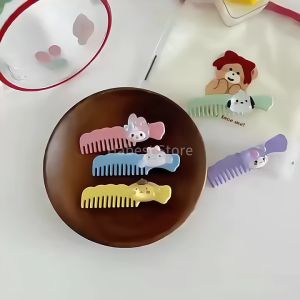 2022 Korean Cute Comb Hairpin Female Side Bangs Clip Cartoon Comb Hairpin Headwear
