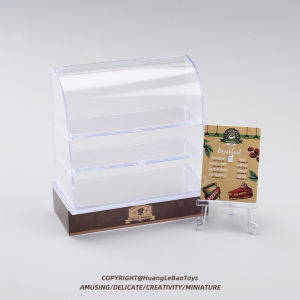 Mini Toy Cake Dessert Simulated Cabinet Micro Realistic Food Play Storage Model Household Scene Small Ornament Childrens Toy