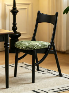 XIANGNANSONG | Luxury Vintage Cat Ear Wooden Dining Chair