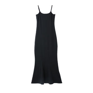 SUHUIQIAN | Black Fish Tail Halter Bodycon Dress