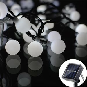 Solar String Light Garden Solar Globe Fairy Lights 8 Modes Waterproof For Garden Christmas Outdoor Wedding Decor Lights