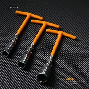 Heavy Duty Spark Plug Wrench Precision Spark Plug Wrench CR-V Steel 360° Rotation Comfort Grip Hand Tools