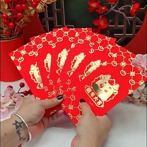 Ready Stock - 6pc Dragon Red packet/Ang Pow/Chinese New Year/2024/现货-6pc-产品展示-龙年红包/Ang Pow/中国新年/2024