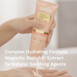 GENTLY Mamacare Intensive Stretch Marks Cream | Complex Hydrating Formula 5X Natural Soothing Agent | Skincare Ibu Hamil dan Menyusui Terdaftar BPOM | Cream untuk Menyamarkan Peregangan Kulit dan Membantu Melembapkan - Lazada