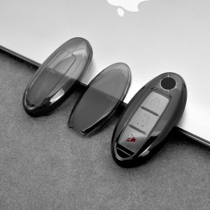 Transparent TPU Shell Fob Car Remote Key Case Cover for Nissan Qashqai Juke J10 J11 X-Trail T32 T31 Kicks Tiida Pathfinder Note