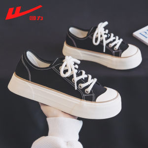 Womens Thick Bottom Canvas Shoes Soft Sole Casual Style round Toe Mango Fabric Fall Season Versatile Comfortable Rubber Sole