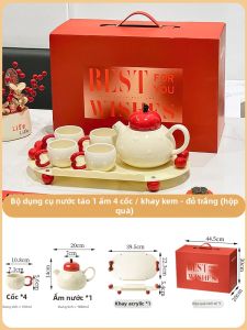 XIAOHUANGLU | Quà Tặng Đám Cưới và Dịp Đặc Biệt Bộ Dụng Cụ Pha Trà Sứ
