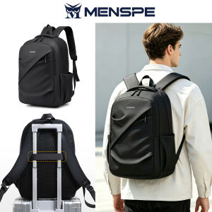 MENSPE Men Laptop Backpack Waterproof Leisure Travel Business Bag Multi Functional Large Capacity Student Computer Backpack Casual School Shoulder Bag