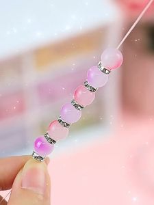 ชุดร้อยลูกปัด DIY ลูกปัดร้อยสร้อย พร้อมอุปกรณ์ครบชุดและกล่องจัดเก็บ