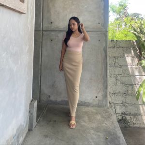 Tasya Long Skirt - Rok Span Panjang Tanpa Belahan