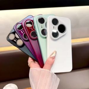 Shockproof Built-in Glass Lens Camera Protection Case For Huawei Pura 80 Pro Ultra Pro+ Anti-Scratch Slim Matte Hard Phone Cover