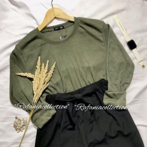 setelan kaos dan kulot // one set trending