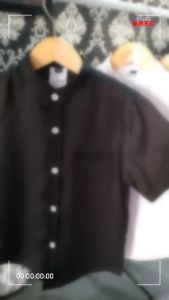 Kemeja Anak Laki-Laki Warna Hitam Usia 1-8 Tahun Bahan Katun Premium Murah Meriah