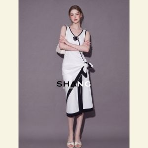 SHANGSHA | Autumn Elegant Intelligent and Stylish Backless Mini Dress