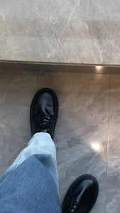 Fashion mens business leather shoes flats lace up formal shoes