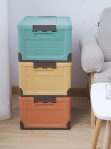 Collapsible ZDX Organizer Container Foldable for Car Home Toy Office Storage Box with Lid Cover Hard Case