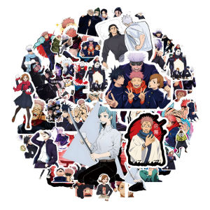 Bandai | Jujutsu Kaisen Anime Bộ Hình Dán Cho Laptop Ván Trượt Xe Ô Tô-10/30/50 Chiếc Chống Nước Hoạt Hình Mát Mẻ Trang Trí Đồ Chơi Quà Tặng