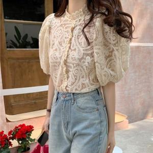 TM 2906 Blouse Britanina embroidery lace top import