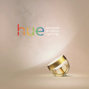 Philips Hue Iris Smart Table Lamp Gold- White and Color Ambiance LED Color-Changing Light