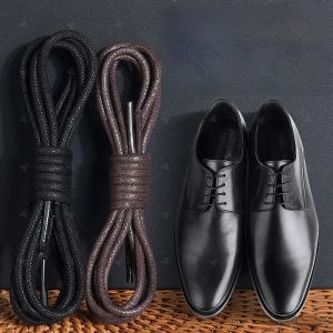 XIANZHAO | Mens Casual Leather Shoes Brown Round Laces Business Martin Boots