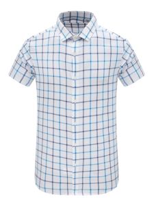 Mens Summer Short Sleeve Shirt Versatile Casual Cotton Business Top Standard Fit Regular Thickness 2024 Summer Collection