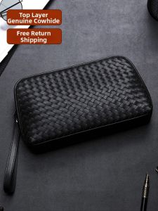 Kesker | Leather Braided Clutch