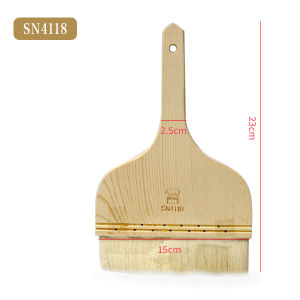 Bàn Chải Lông Cừu Mềm Ba Năng Dùng Để Nướng Bánh Trung Thu Nướng Thịt Thấm Dầu Sử Dụng Tại Nhà Cầm Tay Bằng Gỗ