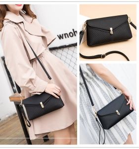 Chic Soft Leather Crossbody Bag for Middle-Aged Women Mobile Phone Coin Wallet Fashionable Korean Style Casual Shoulder Bag