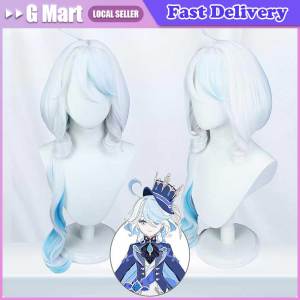 Nahida Cosplay Wig with Double Ponytails Silver Green Gradient Wig Cosplay Anime Hairs Heat Resistant Synthetic Wig