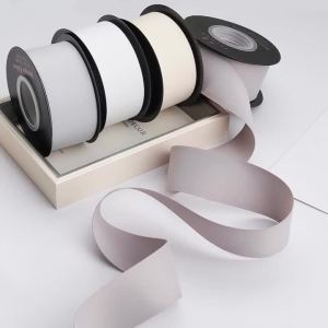18meters/roll 4cm Double-sided Milk Silk Polyester Ribbon Wedding Decorative Ribbons Gift Wrap DIY Handmade Clothing Material