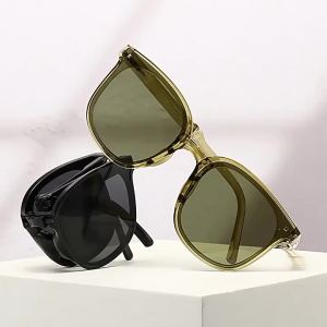 New European And American Style Rimless Metal Sunglasses Fashion Retro Big Square Womens Sunglasses Gradient Lens Anti-UV UV400