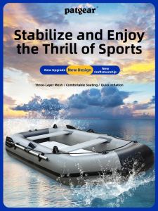 PATGEAR | Inflatable Durable Fishing Raft Rubber Boat