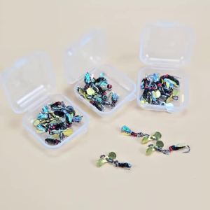 Topranc 15Pcs/Box Fake Lures Bee Wings Bionic Simulate Insect Lure Spinner Propeller Fishing Bait Tackle
