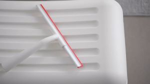 806 - Wiper Karet Pembersih Kaca Meja Makan Restoran - Squeegee Windows Glass Wiper Cleaner - Lebar 20cm (PUTIH/HITAM)