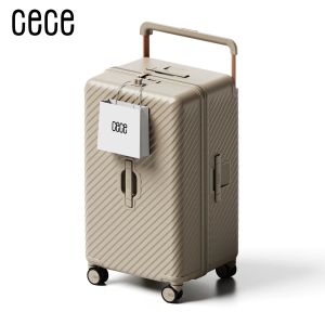 Cece | Large Capacity Durable Travel Luggage with Wide Handle and Swivel Wheels 26in