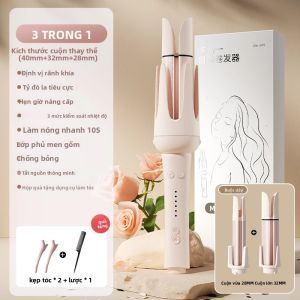 Máy Uốn Tóc Tự Động 32mm Trục Xoay Gốm Máy Uốn Tóc Chuyên Nghiệp 40mm Máy Làm Xoăn Tóc Đa Chức Năng Điều Khiển Nhiệt Độ Kỹ Thuật Số