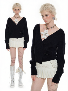 1JINN STUDIO | Casual V-Neck Knit Sweater Top
