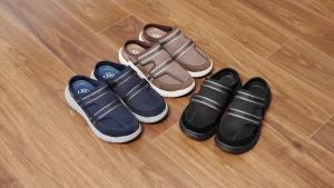 Fitville Mens Diabetic Sandals Soft Wide Toe Slippers Breathable Fashion Walking Shoes Slip On Clog Flips Flops Arch Support