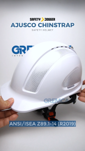 Safety Jogger AJUSCO CHINSTRAP Ventilated ABS Safety Helmet 6-Point Wheel Ratchet ANSI Z89 Type 1